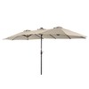 Sonkuki 15x9ft LED Double-Sided Patio Market Umbrella Aluminum Large Canopy - 2 of 4