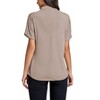 Womens Short Sleeve T Shirts Short Dolman Sleeve Tops Mock Neck T Shirts Summer Tops for Women - 3 of 3