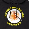 Men's - Instant Message - Leftovers Are For Quitters Graphic Fleece Pullover Hoodie - 2 of 4