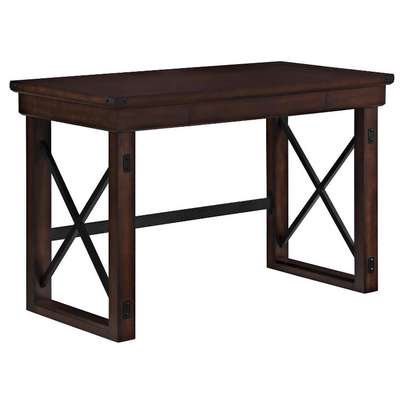 Hathaway Wood Writing Desk with Drawers Espresso - Room &#38; Joy, 1 of 6
