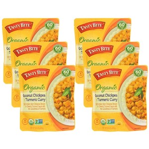 Tasty Bite Organic Coconut Chickpea Turmeric Curry - Case of 6/10 oz - 1 of 4