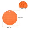 Unique Bargains Silicone Heat Resistant Non-slip Flexible Trivets 7.08" x 7.08” x 0.57" 4 Pcs - 2 of 4