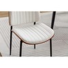 Kumasinova Mid-Century Modern Retro Dining Chairs with Bentwood Seat&Back,Set of 2,PU Leather Accent Chairs for Kitchen,Rubberwood Armless Chair - 4 of 4