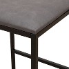NicBex Dining Chairs Set of 2 Side Chair Counter Height Barstools with Back Modern Armless Metal Legs and Footrest for Kitchen Island - 3 of 4