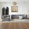 106" Chenille Modular L-Shaped Sectional Sofa, 5-Piece Oversized Floor Couch Set, No Assembly, Free Combination for Living Room & Bedroom - 2 of 4