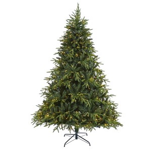 Nearly Natural 7’ Colorado Mountain Fir “Natural Look” Prelit LED Artificial Christmas Tree - 1 of 1