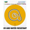 Albany State University Secondary Logo Automotive Car Window Locker Circle Bumper Sticker - 2 of 4