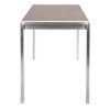 NicBex Dining Table Contemporary Counter Table in Brushed Stainless Steel and Walnut Wood for Kitchen, Dining Room - 3 of 3