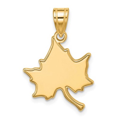 Black Bow Jewelry 10k Yellow Gold Indiana State Sycamores NCAA Large Pendant