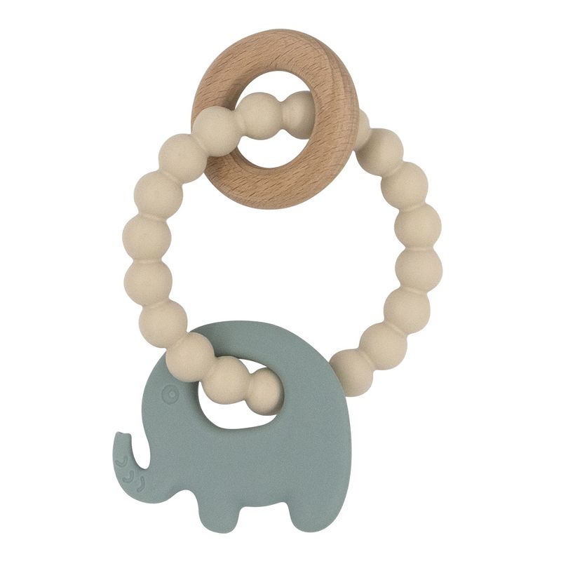 Living Textiles | PLAYGROUND Silicone Elephant Teether, 1 of 2