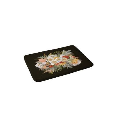 Iveta Abolina Damaris Night Bath Mat Black - Deny Designs