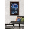 Trends International MLB New York Mets - Neon Helmet 23 Framed Wall Poster Prints - 2 of 4