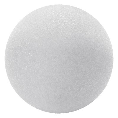 FloraCraft CraftFoM Ball, 4 Inches, White, Pack of 12