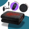 Zone Tech Car Travel Blanket – Black Premium Quality 12V Automotive Polar Fleece Material Great for Winter, Cold Days and Night Road Trips - 3 of 4