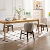 CAVINAS Counter Height Chairs with Ash Wood Legs and Cushioned Seat, Ergonomic Backrest, Upholstered Kitchen Chairs - 4 of 4