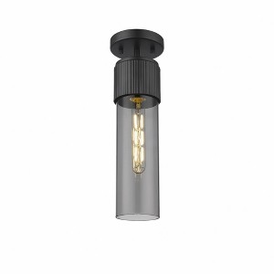 Bolivar - 1 Light Flush Mount In Industrial Style-15.25 Inches Tall and 4 Inches Wide - 1 of 1