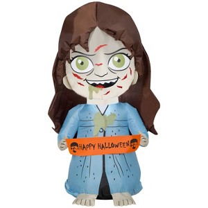 Gemmy Halloween Inflatable The Exorcist Stylized Regan, 3.5 ft Tall, Multi - 1 of 4