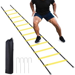 Ohuhu Agility Ladder Speed Training Set 12 Rung 20ft Exercise Ladders with Ground Stakes - 1 of 4