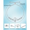 HONGGE 925 Sterling Silver Heart Birthstone Bracelet with Adjustable Chain – Personalized CZ Crystal Jewelry for Women - 4 of 4