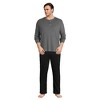 Lands' End Men's Knit Rib Pajama Henley - 4 of 4