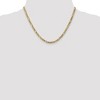 Black Bow Jewelry 4mm 14k Yellow Gold Solid Flat Figaro Chain Necklace - 2 of 4
