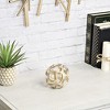 Cheung's Oleta Cast Iron Abstract Natural Gold Orb - Small - 3 of 4
