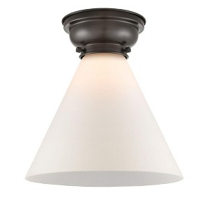 Cone - 1 Light Flush Mount In Industrial Style-11.4 Inches Tall and 12 Inches Wide - 1 of 1