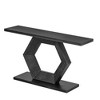 Modern Entryway Table W/Innovative Hollow Hexagon Leg Structure and Premium Fir Veneer Finish for Sophistication,Suitable for Hallway, Entryway - 4 of 4