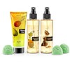 Fine Fragrance Body Mist & Body Splash Gift Set – Luxury Self-Care Combo for Women and Girls (Coconut, Cucumber, Mango Pear w/ Bath Fizzer, Bath Bomb) - 2 of 4