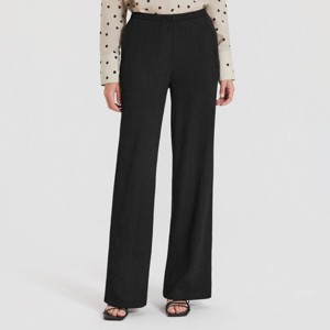 Women's High-Rise Textured Pull-On Pants - A New Day™ - 1 of 4
