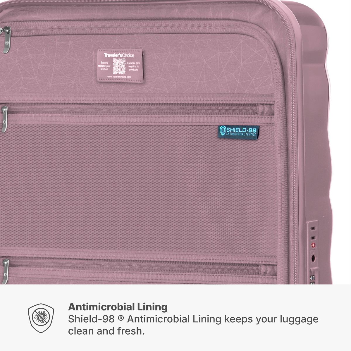 Traveler’s Choice Edinburgh 2pc Luggage Set with Backpack and Packing Cubes - thumbnail 10