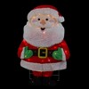 Northlight Lighted 2D Chenille Santa Outdoor Christmas Decoration - 32" - Warm White Lights - 3 of 4