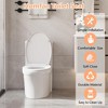 Toilet Seat Round, American Standard, Slow Close Lid, Quick Release Hinges, Non-Slip Bumpers, Easy Install & Clean, Never Loosens Design - 4 of 4