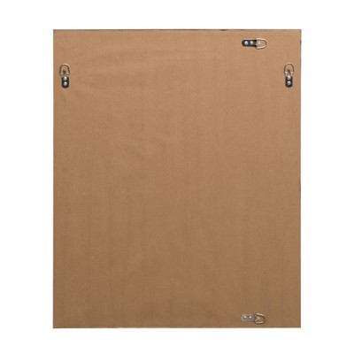 Calter Contemporary Black Polystyrene 25x30 Rectangular Wall Mirror