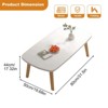 Folding Coffee Table - Small Coffee Tables for Living Room, Portable, Simple Modern Center Table, Ideal for Small Spaces, No Assembly - 3 of 4