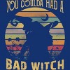 Women's Design By Humans Halloween Funny You Coulda Had Bad Witch By Ering Racerback Tank Top - 2 of 3