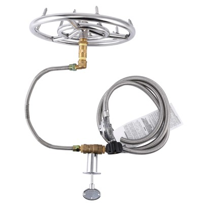 Propane Gas Fire Pit Kit with 12 Inch Jet Fire Pit Burner Ring