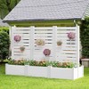Lirago PVC Raised Garden Bed Planter Box with Privacy Screen - 2 of 4