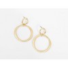 Hollywood Sensation Double Hoop Dangle Earrings - 3 of 4