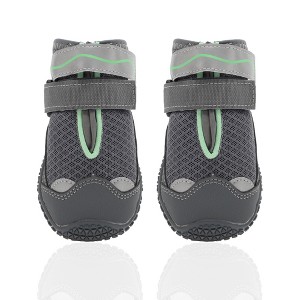 Unique Bargains Breathable Mesh Dog Shoes Dog Boots Paw Protectors 4 Pcs - 1 of 4