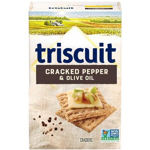 Triscuit Cracked Pepper & Olive Oil Crackers - 8.5oz : Target