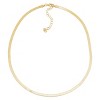 Silpada 'Right As Rain' 18K Yellow Gold-Plated Sterling Silver Herringbone Chain Necklace, 16" + 2" - 3 of 4