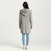Anna-Kaci Women's Long Sleeve Knit Cardigan with Open Front Design, Relaxed Hood Detail and Soft Textured Fabric - 4 of 4