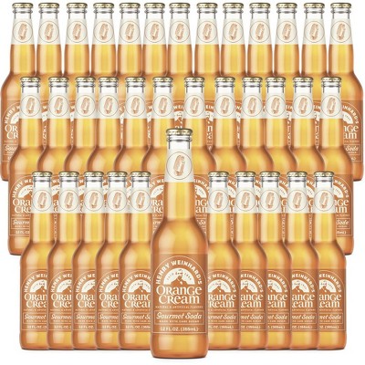 Henry Weinhard's Orange Cream Soda 36 Pack | 12oz Glass Bottles | Classic American Flavor | Premium Craft Soda