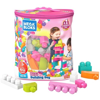 Mega Bloks First Builders Big Building Bag Construction Set - Pink