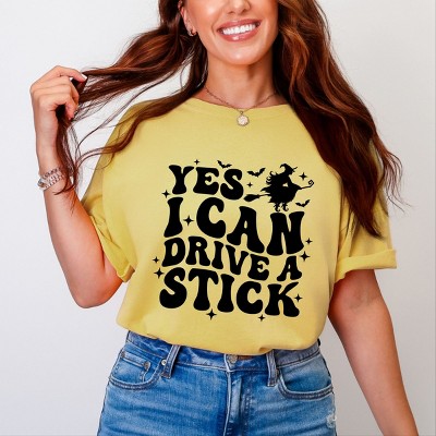 Simply Sage Market Yes I Can Drive A Stick Garment Dyed Tee
