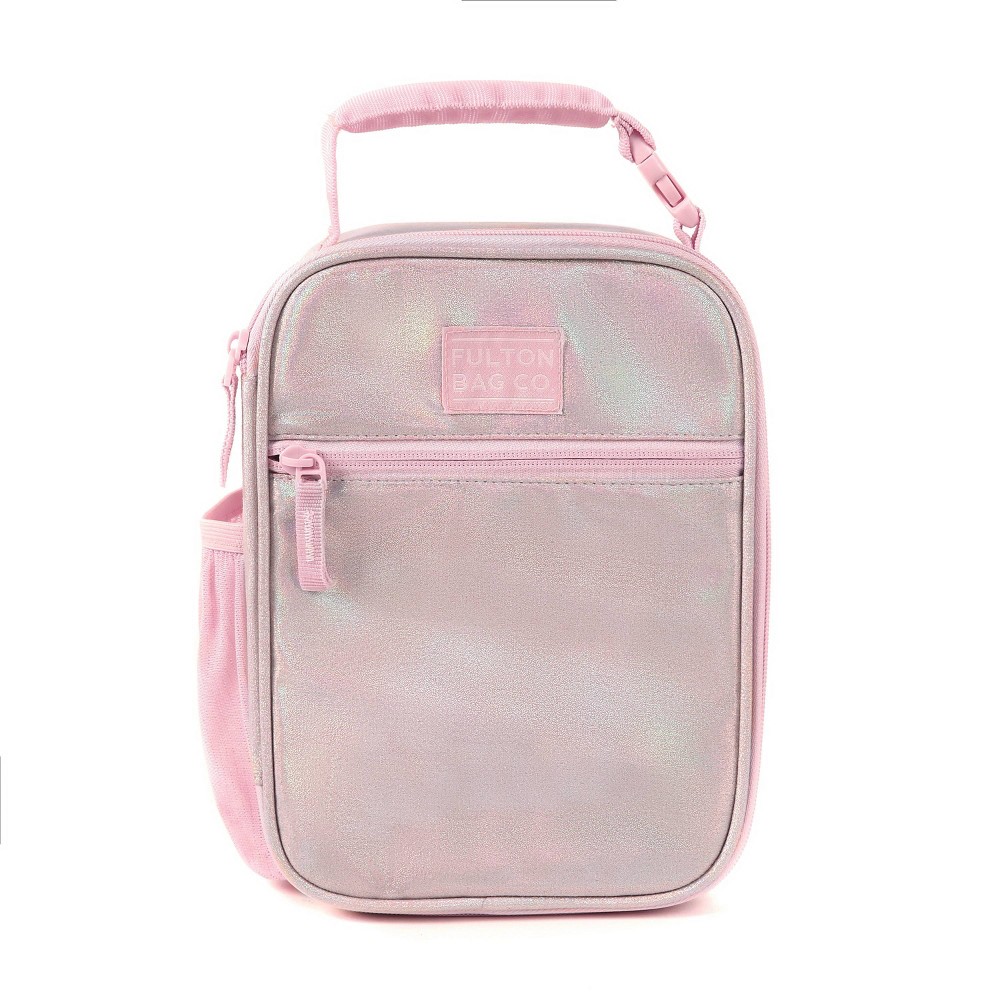 Photos - Food Container Fulton Bag Co. Upright Lunch Bag - Pink Glitter Iridescent