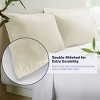 Kickoff 100% Bamboo Viscose Pillowcases Only, Hidden Zipper, Cooling Breathable, Bedding Pillow Covers for Hot Sleepers - 3 of 4