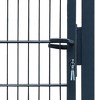 vidaXL 2D Fence Gate (Single) Anthracite Gray 41.7" x 66.9" - 4 of 4