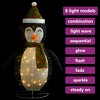 Aghana Digitals 47.2" Waterproof LED Snow Penguin Decor - 120 Lights, 8 Modes, Thick Fabric & Steel - 4 of 4